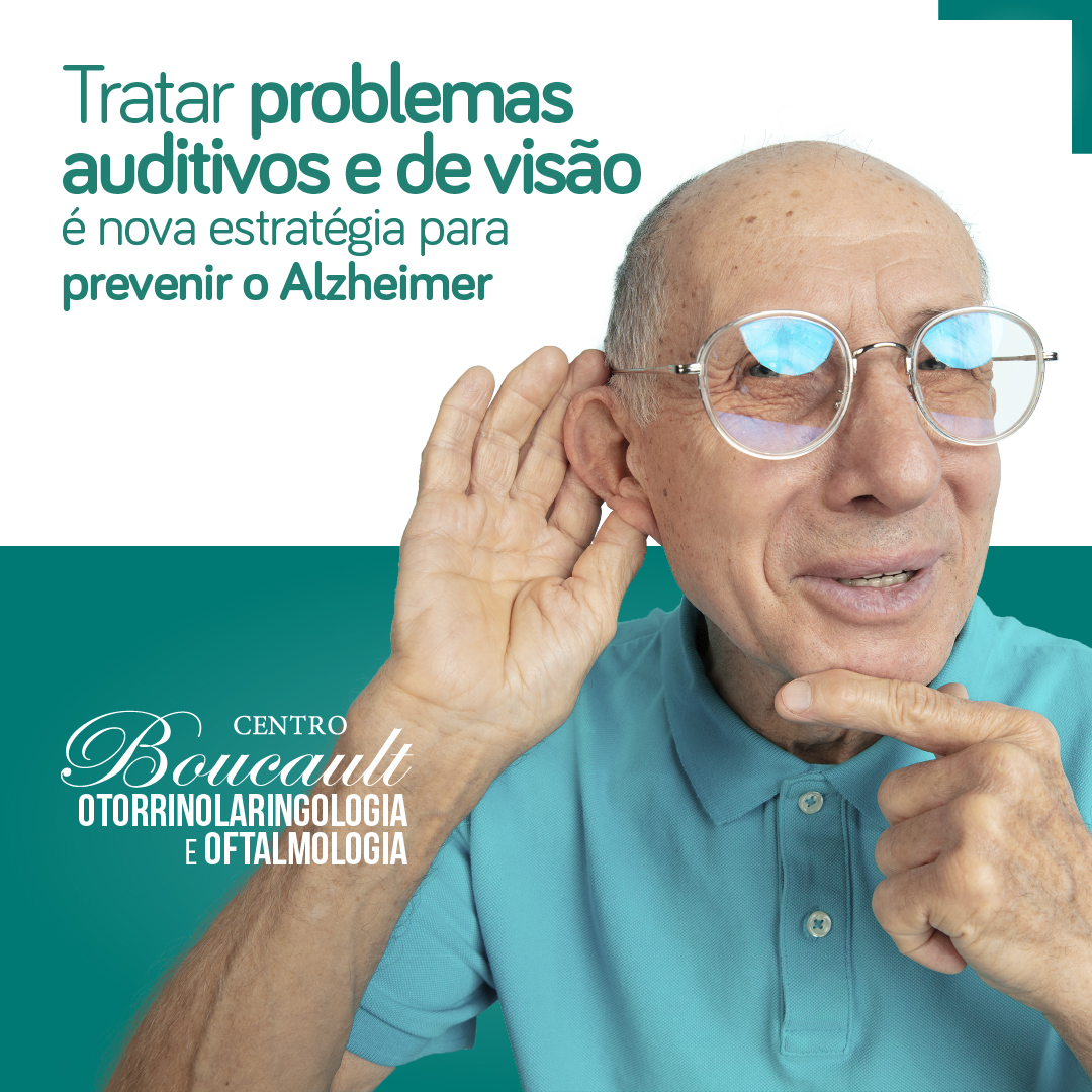 Alzheimer pode estar relacionado às baixas de visão e audição
